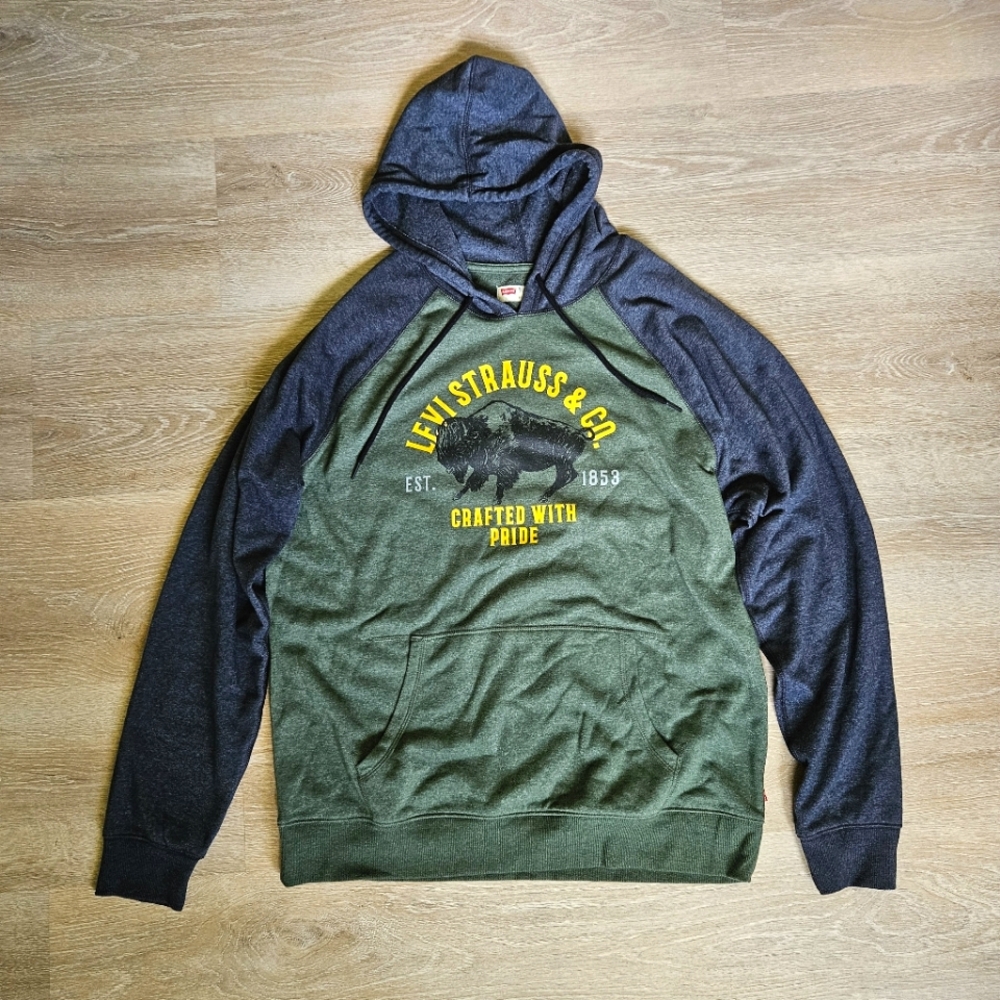 NWOT Mens Levi Strauss Buffalo Sweatshirt Hoodie - Size XL
